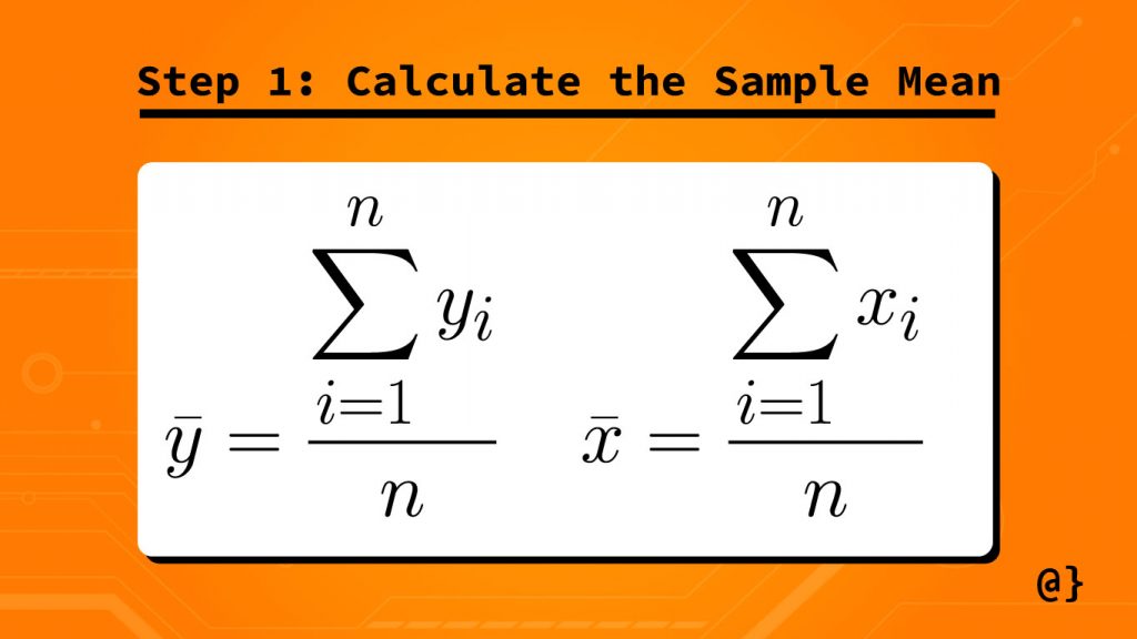 sample mean formula covariance