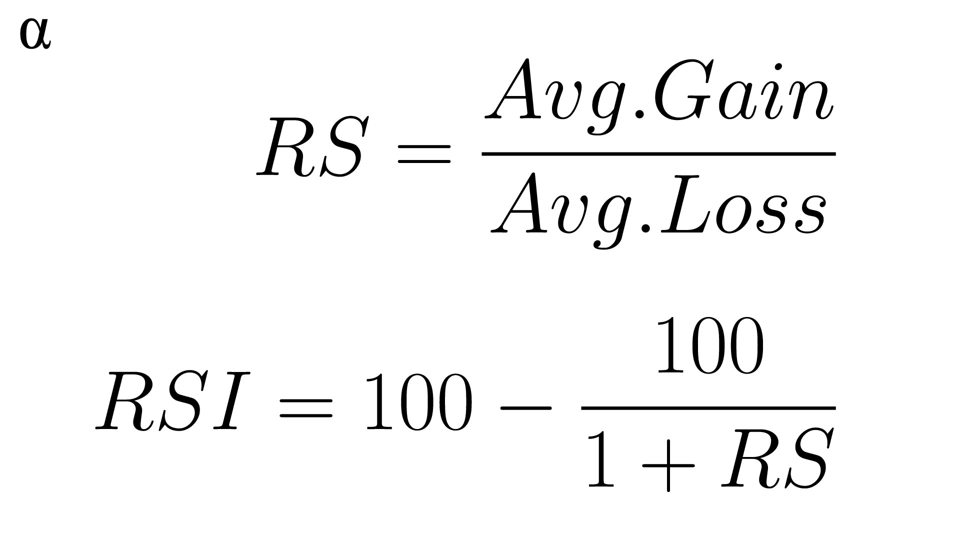 rsi formulae alpharithms