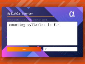 syllable counter calculator alpharithms
