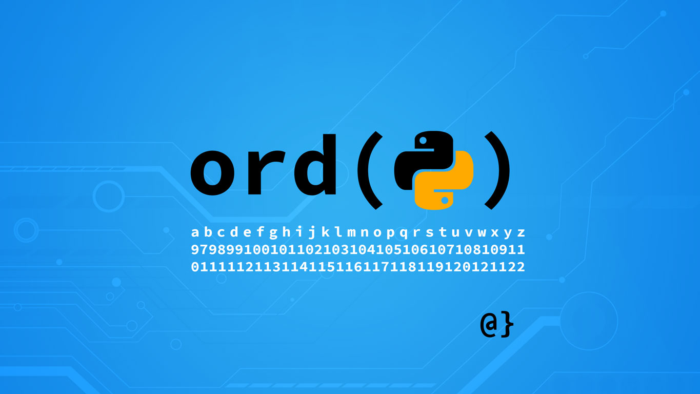 python ord function overcoded